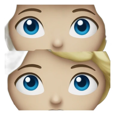 Linda ojos azules cientifica sticker