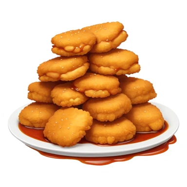Dripping seasoned nuggets spicy sticker