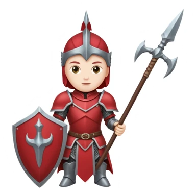 War + crimson armor + halberd sticker