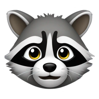 funny raccoon sticker