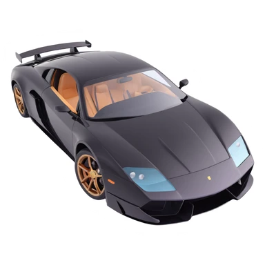 black luxury sports car with a transparent film partially attached, part of the film still floating above the car, premium and elegant sticker