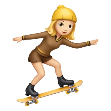 dame un emoji de alguien andando en patineta  sticker