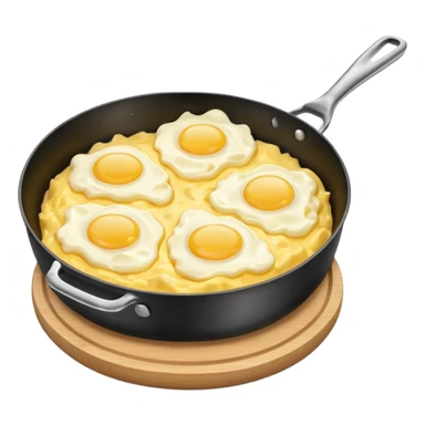 scrambled eggs pan sticker