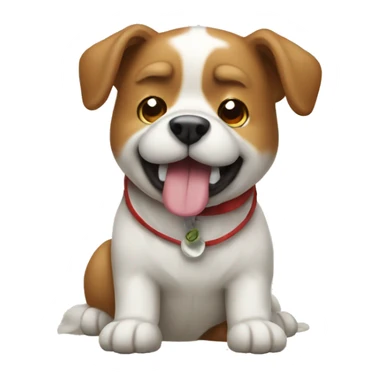 dog with soju sticker