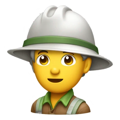 gardener pith helmet sticker
