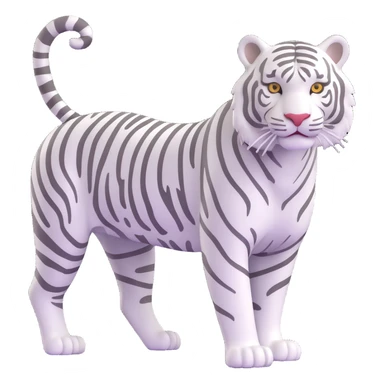 White tiger sticker