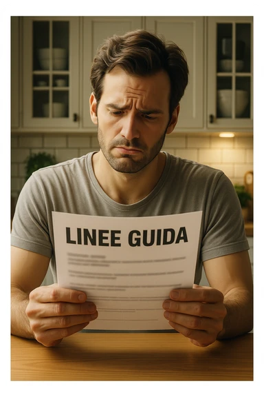 FALLA IDENTICA A QUESTA MA SUL FOGLIO SCRIVI "LINEE GUIDA" IN ITALIANO sticker