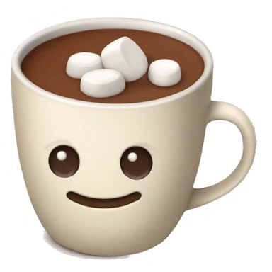 hot cocoa with marshmallows  sticker