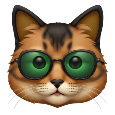 Cat wearing sunglasses sticker