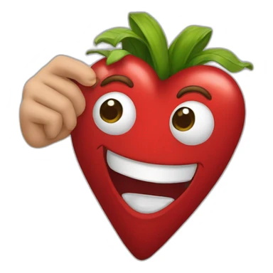 manos formando forma de un corazon sticker