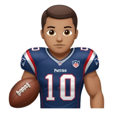  patriots player number 10 sticker