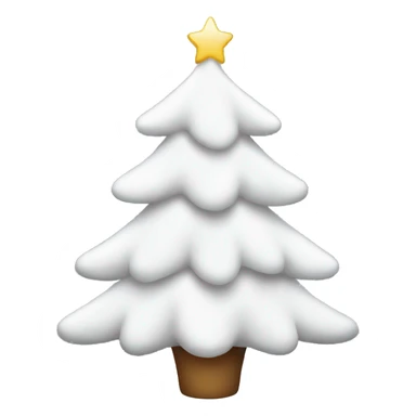 White Christmas tree  sticker