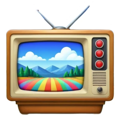 thumbnail picture mac os, retro video preview tv icon, landscape in video sticker