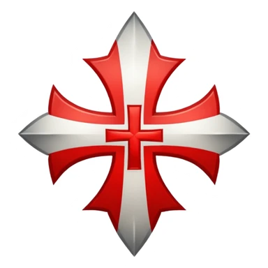 the red cross of the knights templar sticker