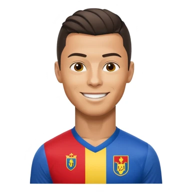 Cristiano ronaldo in Romanian jersey sticker