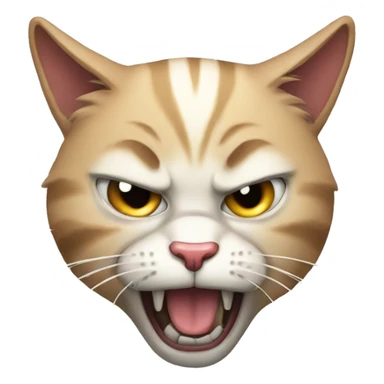 Mad cat sticker