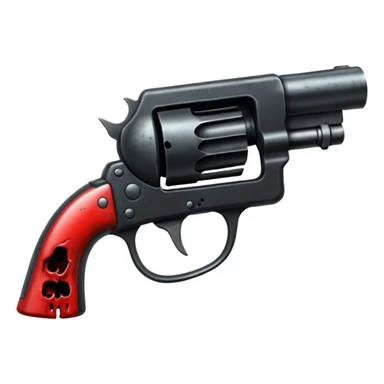 A shot gun pointed upward, in the style of your bleeding skull art. Dark gritty and menacing art style. Pointing up sticker