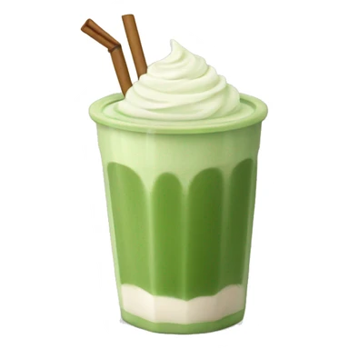 Ice matcha latte sticker