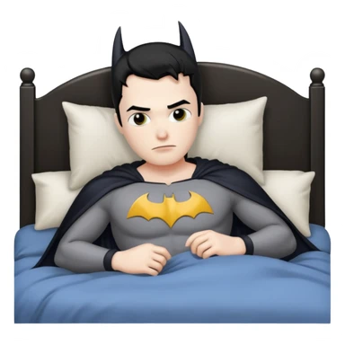 Batman in bed sticker