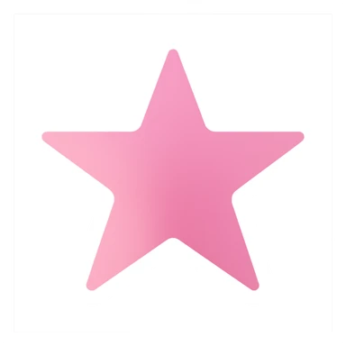 star with a gradient, pink, no background sticker