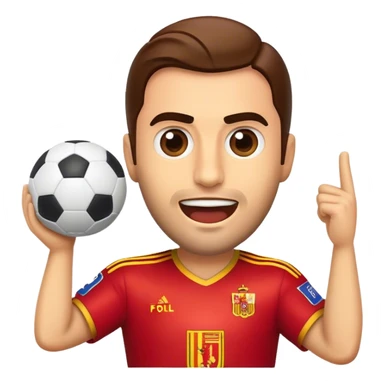 Cinematic Realistic La Liga Pop Culture Emoji, showcasing a dynamic portrayal of Spain's premier football league rendered with lifelike detail and energetic, modern lighting. sticker