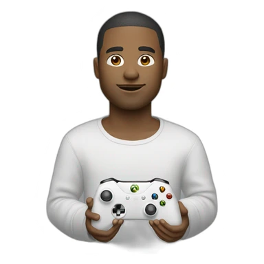 homme blanc qui joue à la Xbox sticker