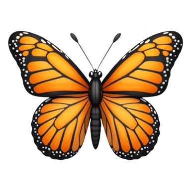 Monarch butterfly sticker