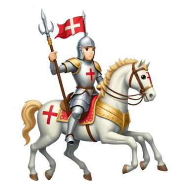 St. George the Victorious on horseback sticker