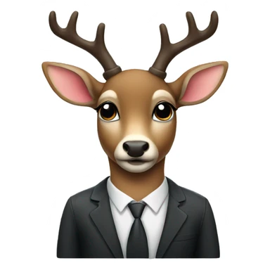 Cute lawyer deer sticker