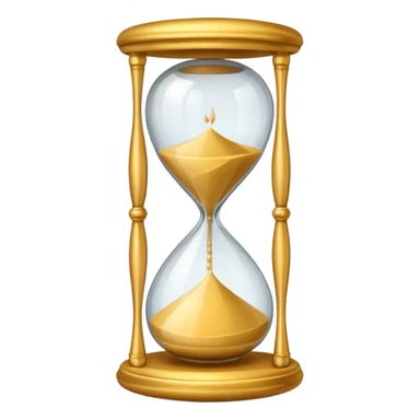 sand hourglass flowing. sticker