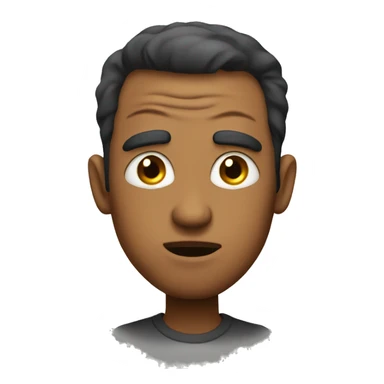 Sassy eye roll man sticker