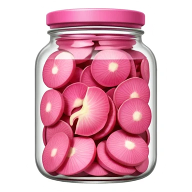 Pink Pickled ginger sticker