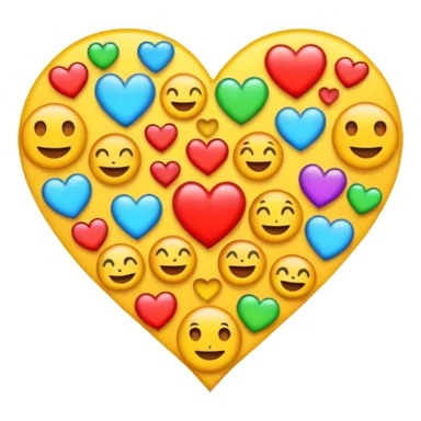 Susunkan aku emoji menjadi sebuah gambar love sticker