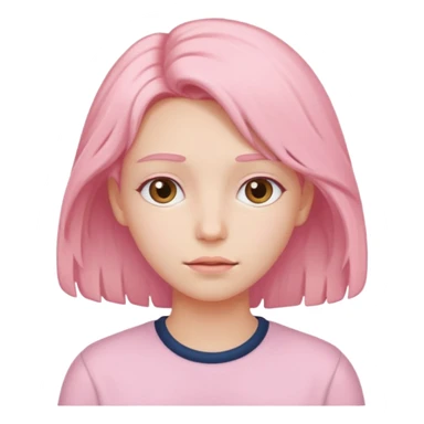 Pastel Pink Hair dry  sticker