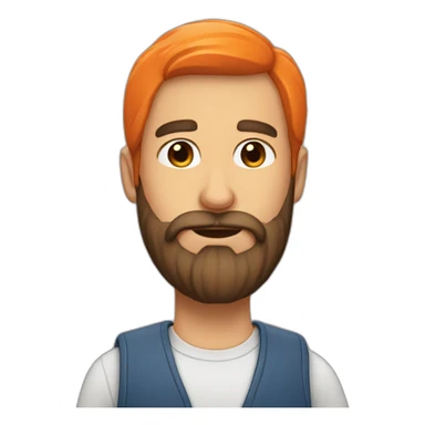 Guy with a beard that’s a carrot sticker