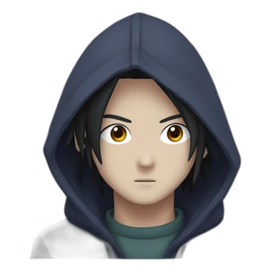 madara uchiha with hoddie sticker