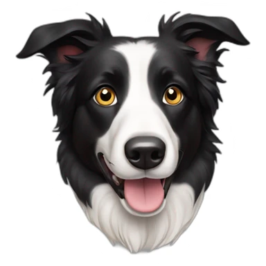 Chien border collie sticker