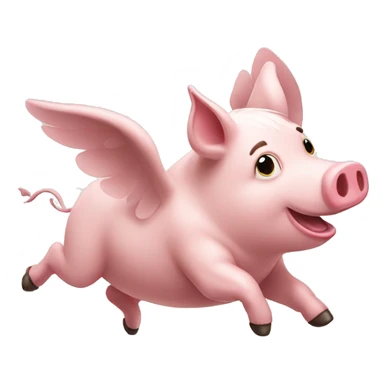 Flying pig  sticker