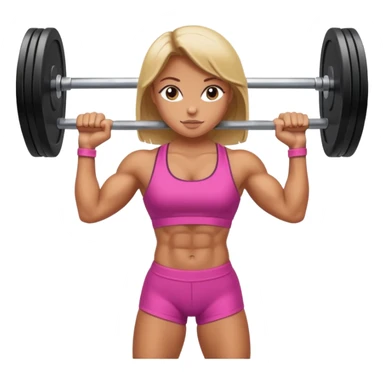 Girl Deadlifting sticker