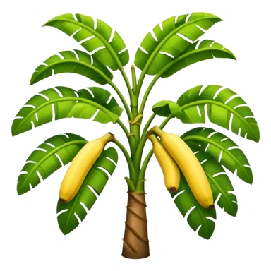 Banana tree, negative:banana. sticker