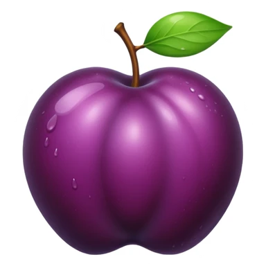 Wet plum sticker
