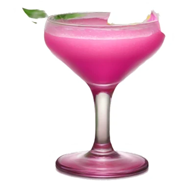 Pink dodge challenger hibiscus and cocktail  sticker