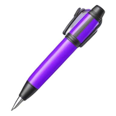 Purple pen sticker