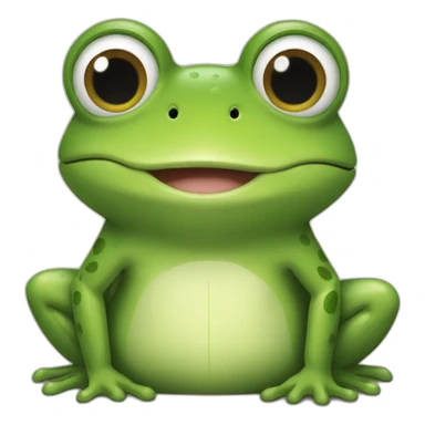 frog with toby sticker