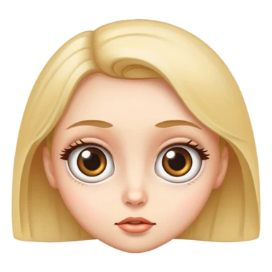 big eyed girl sticker