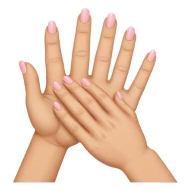 Hand with Index, Middle, and Pink out straight with ring finger bent in tight sticker