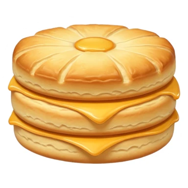 buttermilk American biscuit, golden top sticker