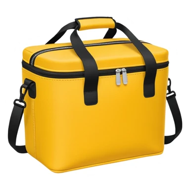 yellow cooler bag sticker