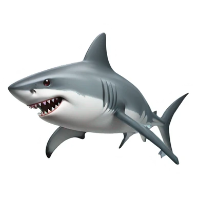 shark with a gun sticker