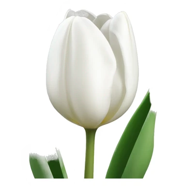 white tulips sticker